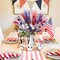 18 Pcs 4th of July Patriotic Decorations – Red, White & Blue Faux Floral Stems and Berry Picks with Star Accents for Independence Day & Memorial Day Party, Home, Office, and Vase Decor